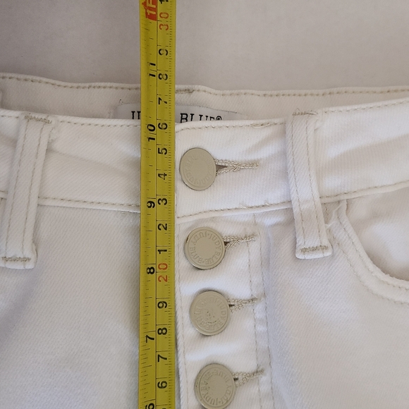 Judy Blue Wide Leg Crop 5 Button Fly Jeans White Sz 3/26 - Picture 14 of 16
